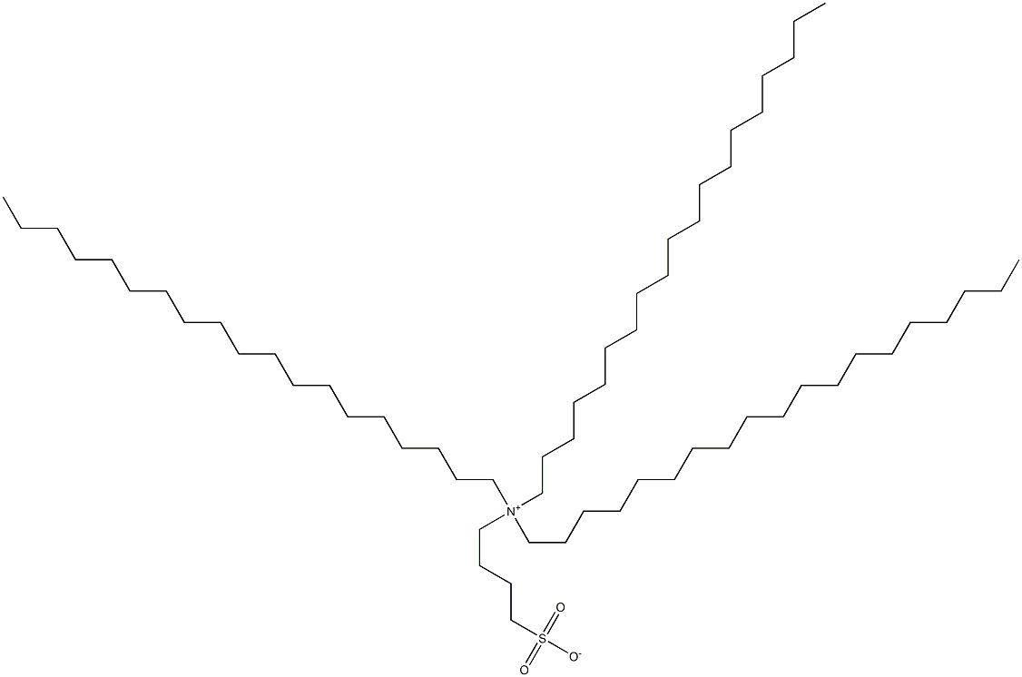 N,N-Dinonadecyl-N-(4-sulfonatobutyl)-1-nonadecanaminium Struktur