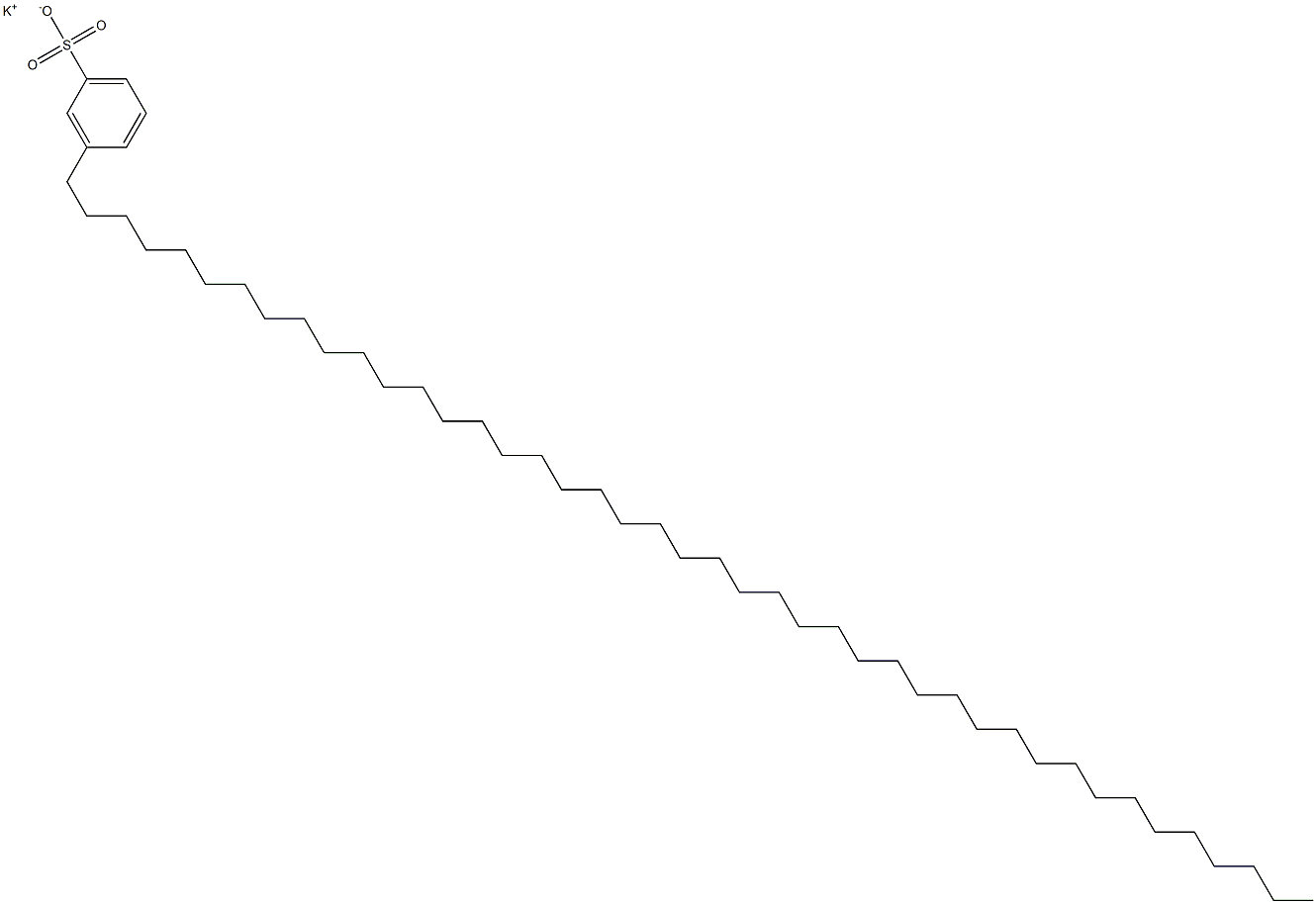 3-(Tritetracontan-1-yl)benzenesulfonic acid potassium salt Struktur