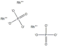 Phosphoric acid rhodium(II) salt Struktur