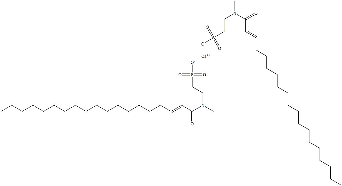 Bis[N-(2-nonadecenoyl)-N-methyltaurine]calcium salt Struktur