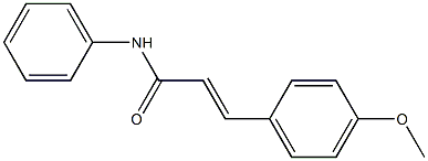 N-Phenyl-3-(4-methoxyphenyl)propenamide Struktur