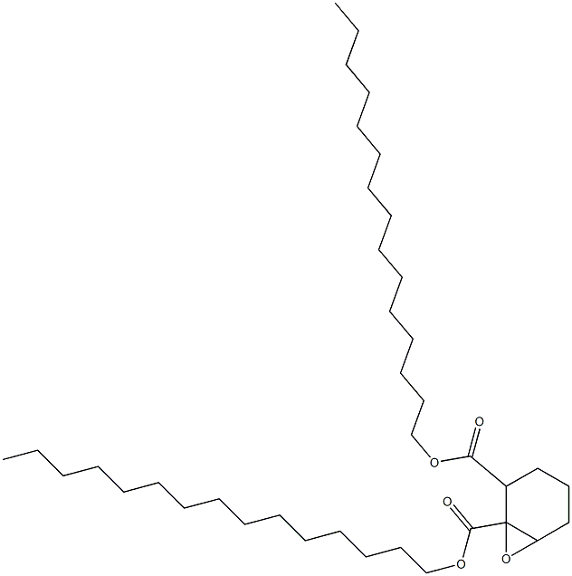 7-Oxabicyclo[4.1.0]heptane-1,2-dicarboxylic acid dipentadecyl ester Struktur