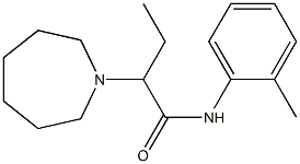 N-(2-Methylphenyl)-2-[(hexahydro-1H-azepin)-1-yl]butanamide Struktur