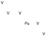 Pentavanadium plutonium Struktur