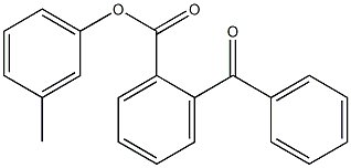 2-Benzoylbenzoic acid 3-methylphenyl ester Struktur