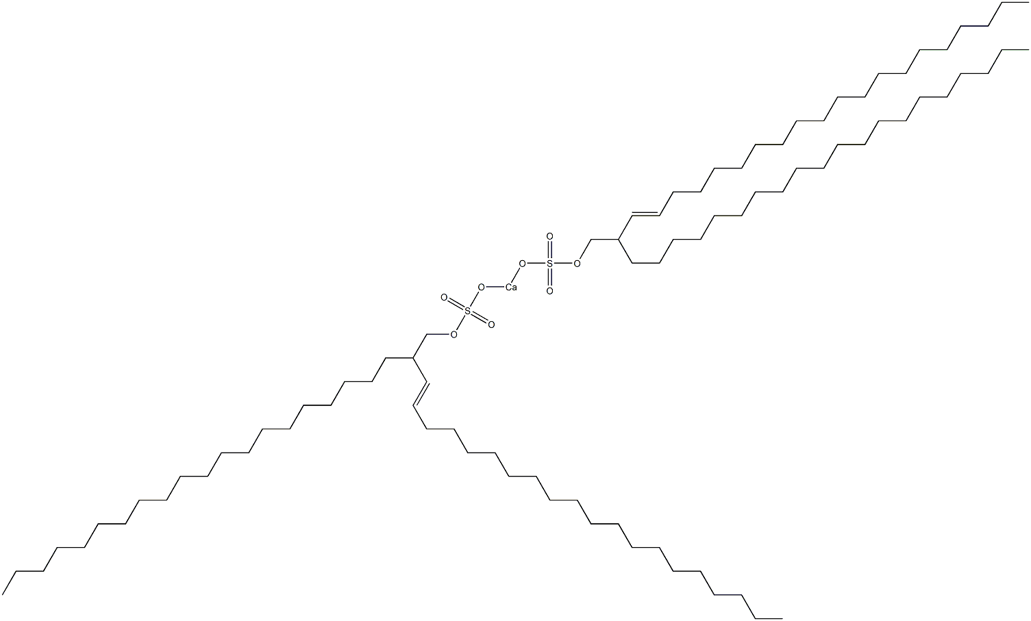 Bis(2-icosyl-3-docosenyloxysulfonyloxy)calcium Struktur