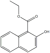 2-Hydroxynaphthalene-1-carboxylic acid ethyl ester Struktur