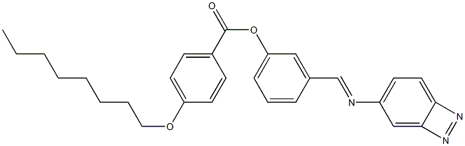 4-(Octyloxy)benzoic acid 3-[(azobenzen-4-yl)iminomethyl]phenyl ester Struktur