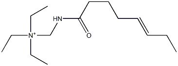 N,N-Diethyl-N-[(5-octenoylamino)methyl]ethanaminium Struktur