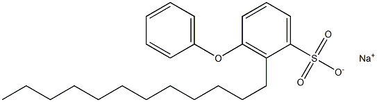 3-Phenoxy-2-dodecylbenzenesulfonic acid sodium salt Struktur