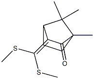 3-[Bis(methylthio)methylene]-1,7,7-trimethylbicyclo[2.2.1]heptan-2-one Struktur