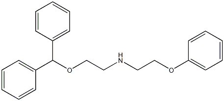 2-(Diphenylmethoxy)-N-(2-phenoxyethyl)ethanamine Struktur