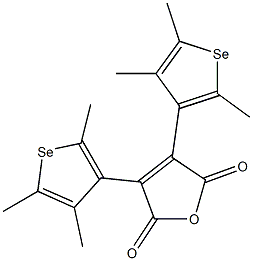 2,3-Bis(2,4,5-trimethylselenophen-3-yl)maleic anhydride Struktur