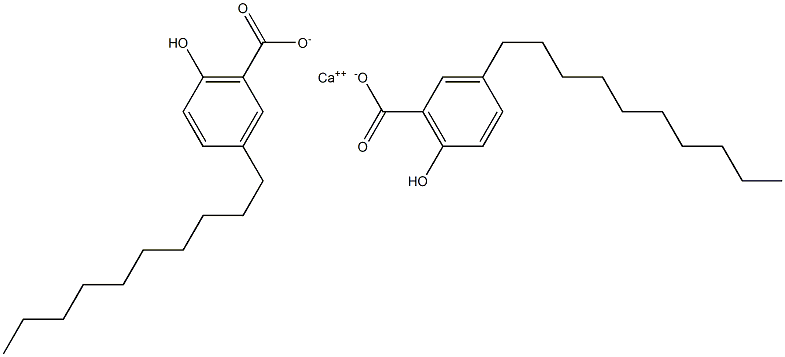 Bis(3-decyl-6-hydroxybenzoic acid)calcium salt Struktur