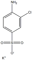 4-Amino-3-chlorobenzenesulfonic acid potassium salt Struktur