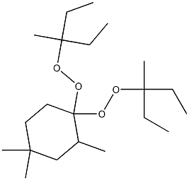 2,4,4-Trimethyl-1,1-bis(1-ethyl-1-methylpropylperoxy)cyclohexane Struktur