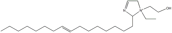 1-Ethyl-2-(8-hexadecenyl)-1-(2-hydroxyethyl)-3-imidazoline-1-ium Struktur