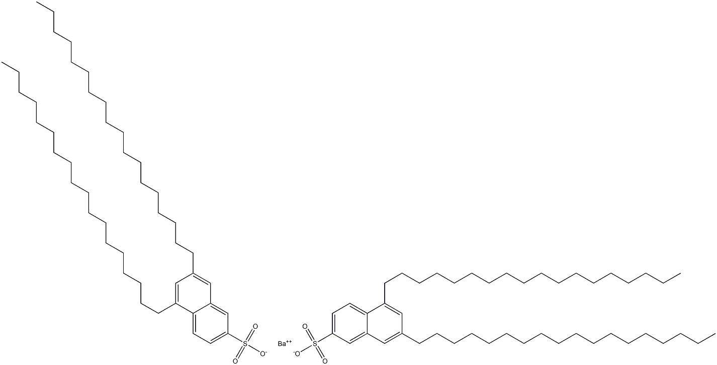 Bis(5,7-dioctadecyl-2-naphthalenesulfonic acid)barium salt Struktur