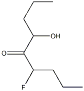 6-Fluoro-4-hydroxy-5-nonanone Struktur