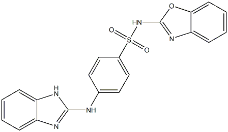 4-[(1H-Benzimidazol-2-yl)amino]-N-(benzoxazol-2-yl)benzenesulfonamide Struktur