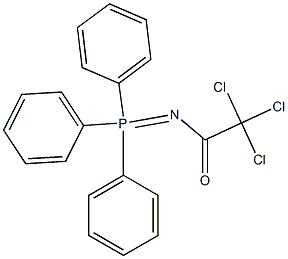 (Trichloroacetylimino)triphenylphosphorane Struktur