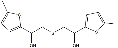 2-[2-HYDROXY-2-(5-METHYL-THIOPHEN-2-YL)-ETHYLSULFANYL]-1-(5-METHYL-THIOPHEN-2-YL)-ETHANOL Struktur