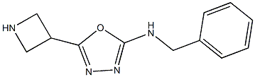 5-(azetidin-3-yl)-N-benzyl-1,3,4-oxadiazol-2-amine Struktur