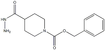 benzyl 4-(hydrazinecarbonyl)piperidine-1-carboxylate Struktur