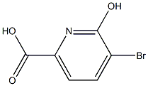 3-Bromo-2-hydroxy-6-pyridinecarboxylic acid Struktur