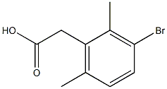 3-bromo-2,6-dimethylphenylacetic acid Struktur