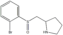 2-(2-Bromo-benzenesulfinylmethyl)-pyrrolidine Struktur