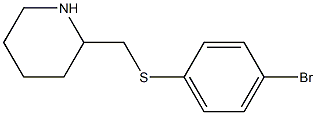 2-(4-Bromo-phenylsulfanylmethyl)-piperidine Struktur