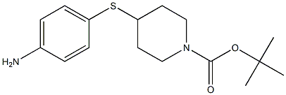 4-(4-Amino-phenylsulfanyl)-piperidine-1-carboxylic acid tert-butyl ester Struktur