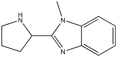 1-Methyl-2-(2-pyrrolidinyl)-1H-benziMidazole Struktur