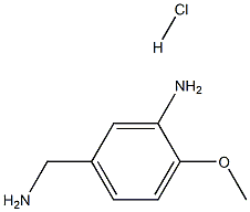 5-(AMinoMethyl)-2-Methoxyaniline hydrochloride Struktur