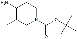 4-AMino-3-Methyl-piperidine-1-carboxylic acid tert-butyl ester Struktur