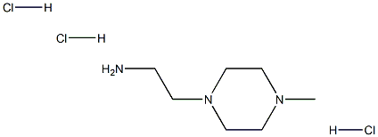 2-(4-Methyl-piperazin-1-yl)-ethylamine trihydrochloride Struktur