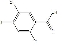 5-Chloro-2-fluoro-4-iodo-benzoic acid Struktur