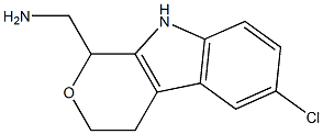 (6-chloro-1,3,4,9-tetrahydropyrano[3,4-b]indol-1-yl)methanamine Structure