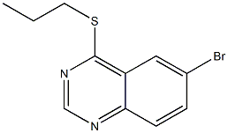 6-bromo-4-(propylthio)quinazoline Struktur