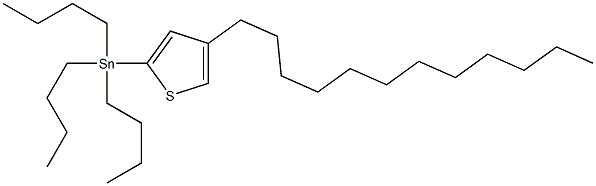 Tributyl-(4-dodecyl-thiophen-2-yl)-stannane Struktur