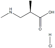 (R)-2-methyl-3-(methylamino)propanoicacidhydrochloride Struktur