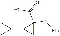 2-AMINOMETHYL-BICYCLOPROPYL-2-CARBOXYLIC ACID Struktur