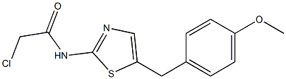 2-CHLORO-N-[5-(4-METHOXYBENZYL)-1,3-THIAZOL-2-YL]ACETAMIDE Struktur