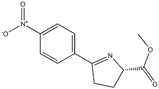 (S)-5-(4-NITRO-PHENYL)-3,4-DIHYDRO-2H-PYRROLE-2-CARBOXYLIC ACID METHYL ESTER Struktur