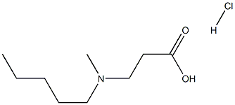 3-(N-methyl-n-pentylamino)-propionic acid hydrochloride Struktur