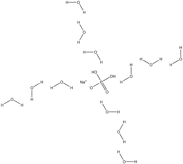 MONOSODIUMPHOSPHATEDODECAHYDRATE Struktur