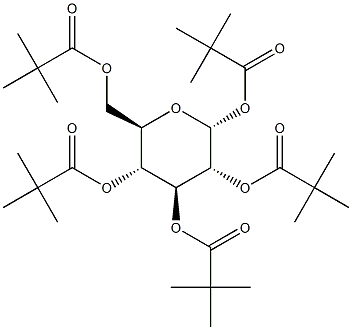 1,2,3,4,6-Penta-O-pivaloyl-a-D-glucopyranoside Struktur