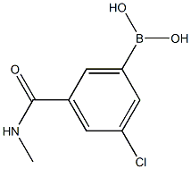 3-Borono-5-chloro-N-methylbenzamide Struktur