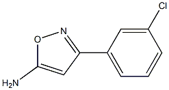 5-Amino-3-(3-chlorophenyl)isoxazole Struktur